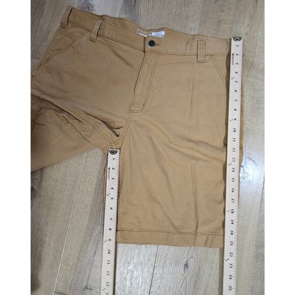 Carhartt Rugged Flex Relaxed Fit Brown Canvas Work Shorts 2514 Normcore Gorp 42 - Picture 4 of 7